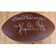 thumbnail image 1 of Kurt Warner autographed Wilson NFL football inscribed God Bless You! JSA St. Louis Rams, 1 of 2