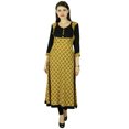 thumbnail image 1 of Kurta Leaves Designer Women Ethnic Kurti Cotton Top Tunic Dress, 1 of 1