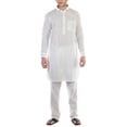 thumbnail image 1 of Kurta ethnic pajama suit for men in cotton linen handmade by..., 1 of 3
