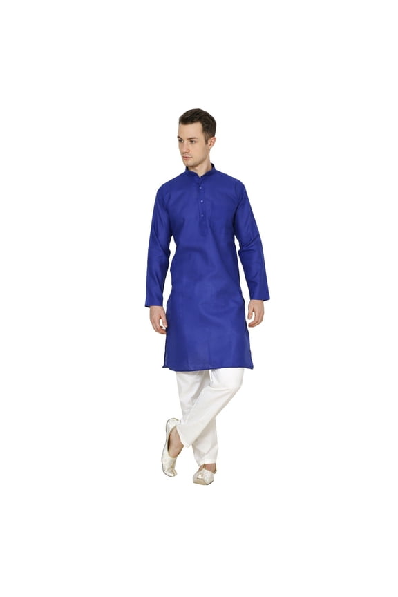 Kurta long pajama dress set made of light cotton linen made at the...