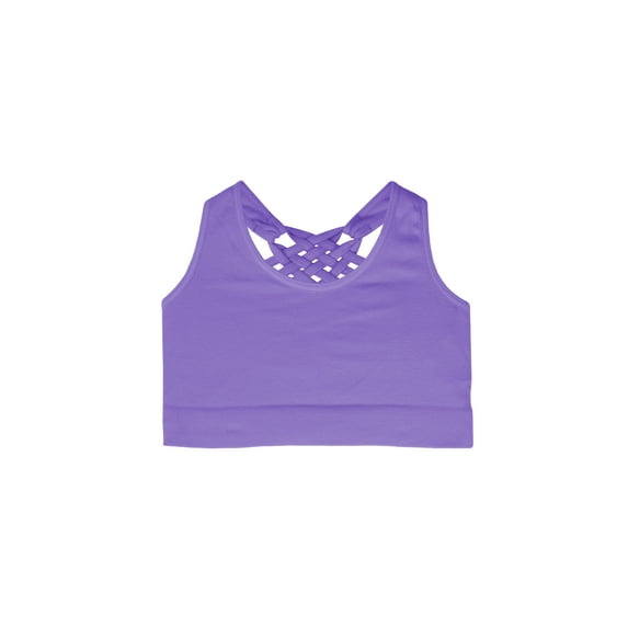 Kurve Girl’s Seamless Lightweight Stretchy Strappy Back Sports Bra