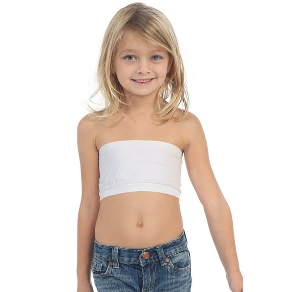 Kurve Girls' Seamless Tube Top Undershirts