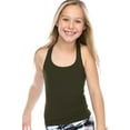 thumbnail image 1 of Kurve Premium Girls Seamless Supersoft Wide Strap Comfortable Racerback Tank Top for Kids, Dance Class, Yoga Class, Gymnastic Class, (Made with Love in The USA), 1 of 2
