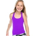thumbnail image 1 of Kurve Premium Girls Seamless Supersoft Wide Strap Comfortable Racerback Tank Top for Kids, Dance Class, Yoga Class, Gymnastic Class, (Made with Love in The USA), 1 of 2