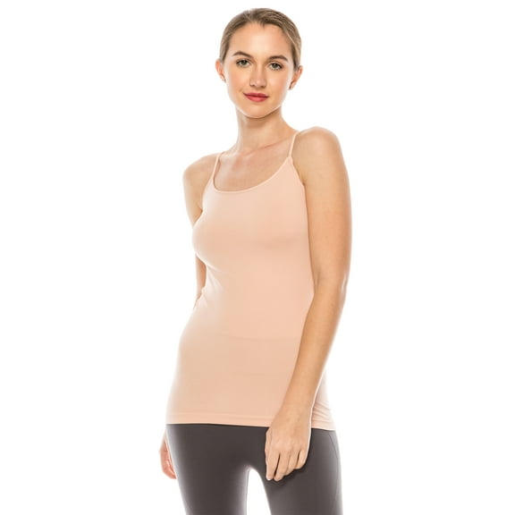 Kurve by Idea American Made Basic Seamless Cami, UV Protective Fabric UPF 50 (Made with Love in The USA)