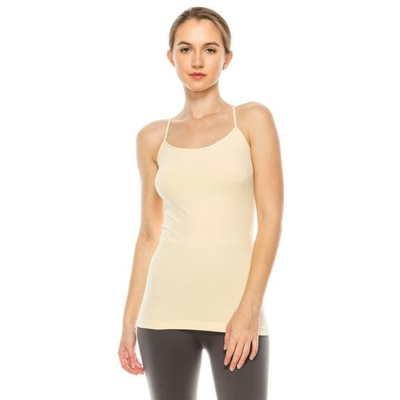Kurve by Idea American Made Basic Seamless Cami, UV Protective Fabric UPF 50  (Made with Love in The USA)