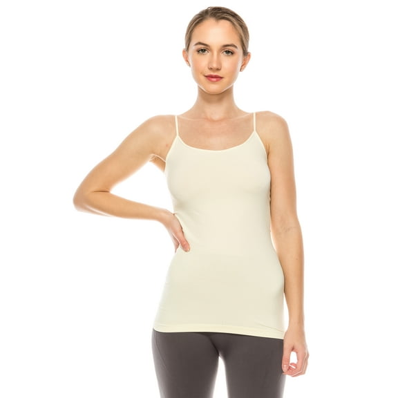 Kurve by Idea American Made Basic Seamless Cami, UV Protective Fabric UPF 50  (Made with Love in The USA)