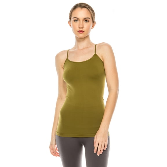 Kurve by Idea American Made Basic Seamless Cami, UV Protective Fabric UPF 50  (Made with Love in The USA)