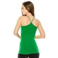 thumbnail image 1 of Kurve by Idea American Made Y-Back Spaghetti Strap Basic Cami, UV Protective Fabric UPF 50+ (Made with Love in The USA), 1 of 3
