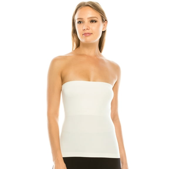 Kurve by Idea Medium Length Tube Top with Built-in Shelf Bra, UV Protective Fabric UPF 50  (Made with Love in The USA)