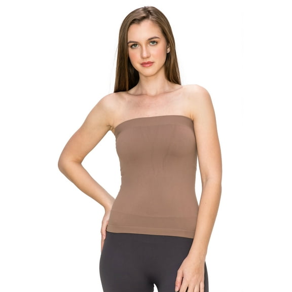 Kurve by Idea Medium Length Tube Top with Built-in Shelf Bra, UV Protective Fabric UPF 50  (Made with Love in The USA)