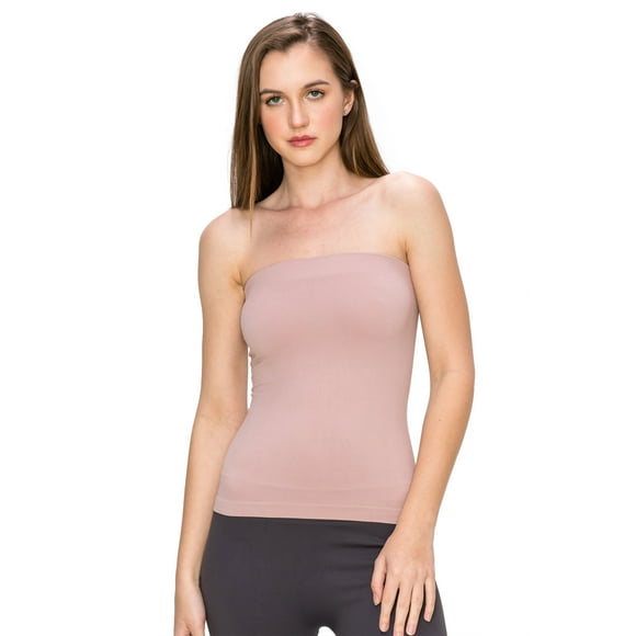by Idea Medium Length Tube Top with Built-in Shelf Bra, UV Protective Fabric UPF 50+ (Made with Love in The USA)