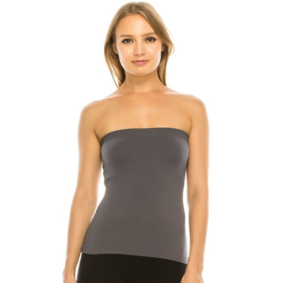 Kurve by Idea Medium Length Tube Top with Built-in Shelf Bra, UV Protective Fabric UPF 50  (Made with Love in The USA)