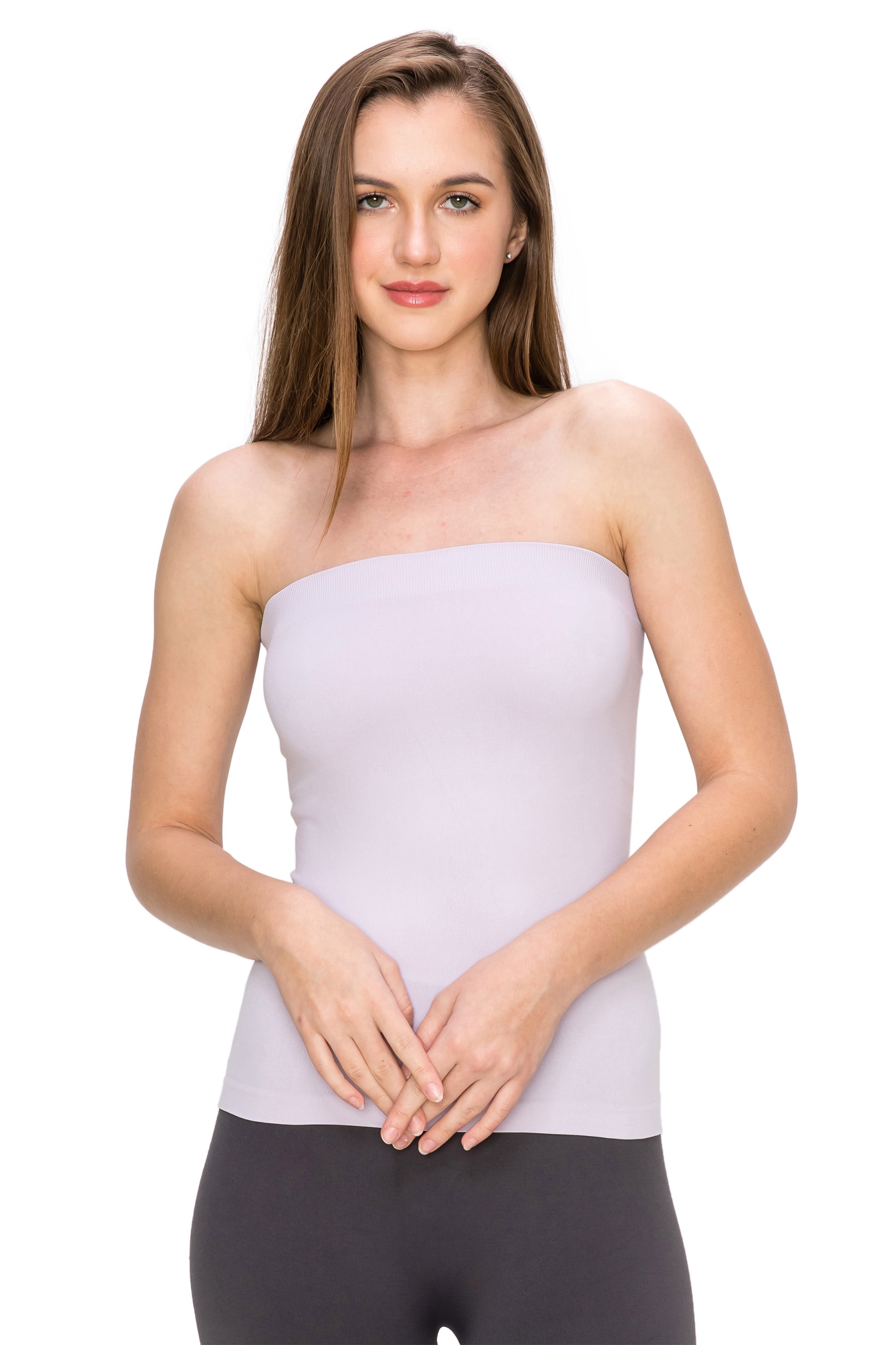Kurve by Idea Medium Length Tube Top with Built-in Shelf Bra, UV Protective  Fabric UPF 50+ (Made with Love in The USA)