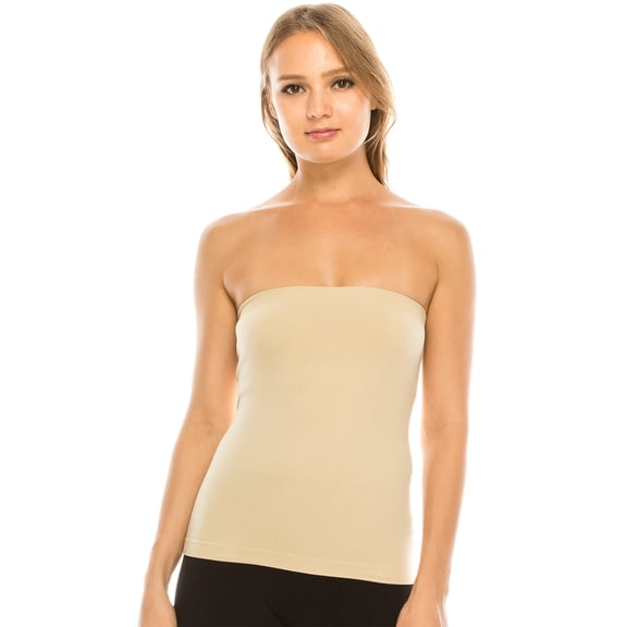 Kurve by Idea Medium Length Tube Top with Built-in Shelf Bra, UV Protective Fabric UPF 50  (Made with Love in The USA)