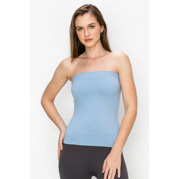Kurve by Idea Medium Length Tube Top with Built-in Shelf Bra, UV Protective Fabric UPF 50  (Made with Love in The USA)