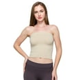 thumbnail image 1 of Kurve by Idea Seamless Medium Length Bandeau Strapless Tube Top Bra, Made in USA, 1 of 3
