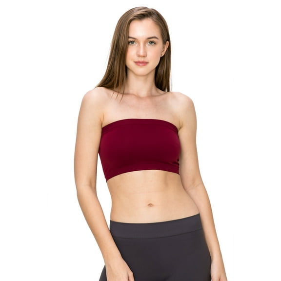 Kurve by Idea Seamless Mini Bandeau Strapless Tube Top Bra, Made in USA