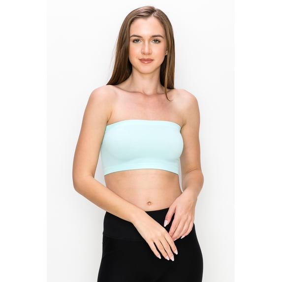 Kurve by Idea Seamless Mini Bandeau Strapless Tube Top Bra, Made in USA