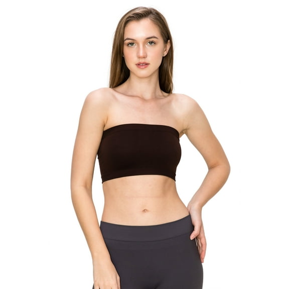 Kurve by Idea Seamless Mini Bandeau Strapless Tube Top Bra, Made in USA