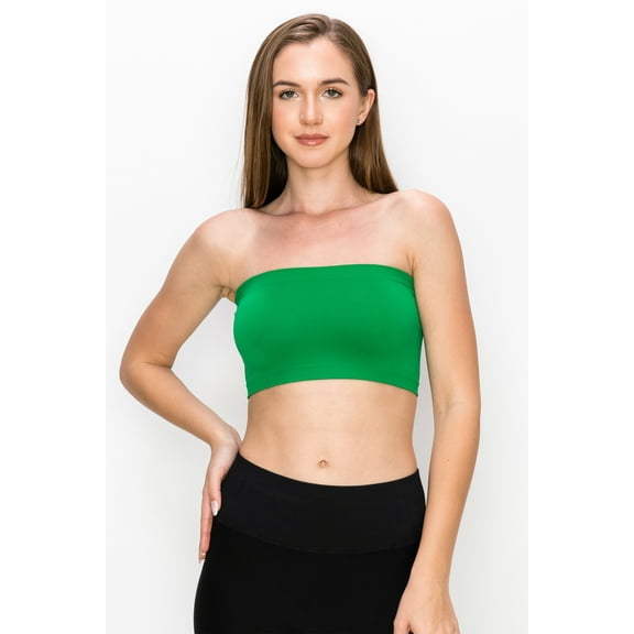Kurve by Idea Seamless Mini Bandeau Strapless Tube Top Bra, Made in USA