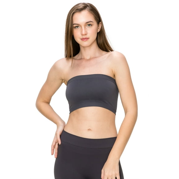 Kurve by Idea Seamless Mini Bandeau Strapless Tube Top Bra, Made in USA