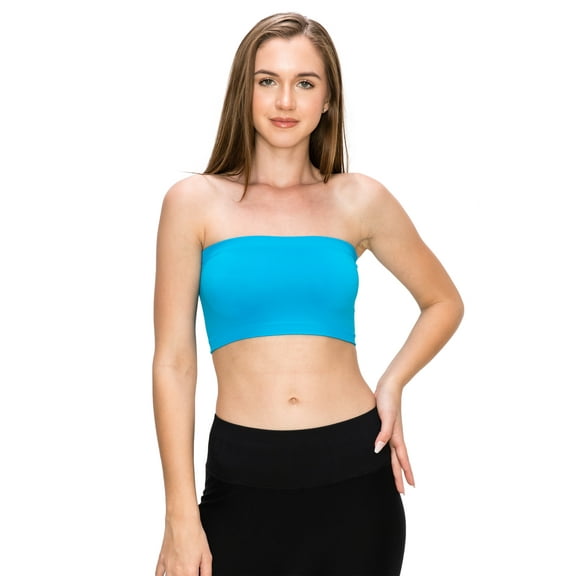 Kurve by Idea Seamless Mini Bandeau Strapless Tube Top Bra, Made in USA