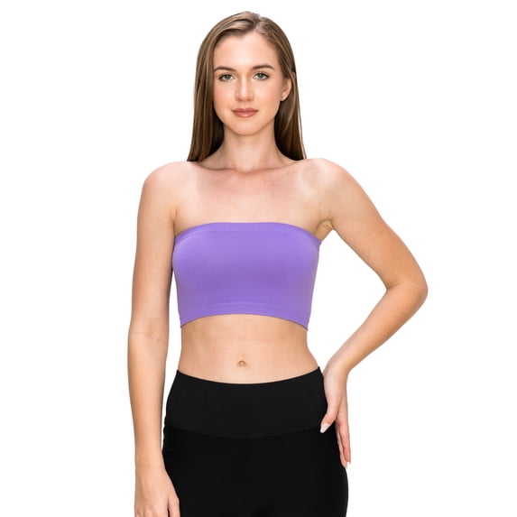 Kurve by Idea Seamless Mini Bandeau Strapless Tube Top Bra, Made in USA