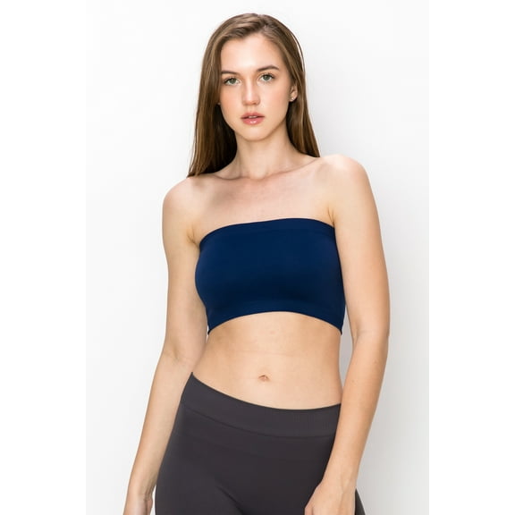 Kurve by Idea Seamless Mini Bandeau Strapless Tube Top Bra, Made in USA