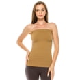 thumbnail image 1 of Kurve by Idea Seamless women's Seamless Stretch Long Bandeau Tube Top, UV Protective Fabric, UPF 50+, Made in USA, 1 of 3