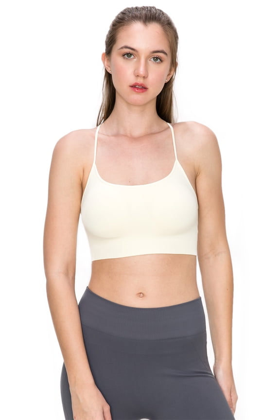 by Idea Women's Shelf Bras Padded Cami with Removable Pads, UV Protective Fabric UPF 50+ (Made with Love in The USA) M/L