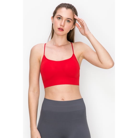 Kurve by Idea Women's Shelf Bras Padded Cami with Removable Pads, UV Protective Fabric UPF 50  (Made with Love in The USA), S/M