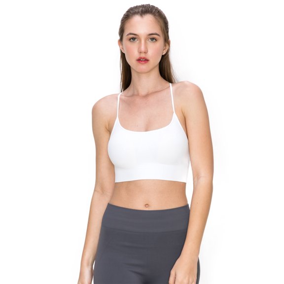 Kurve by Idea Women's Shelf Bras Padded Cami with Removable Pads, UV Protective Fabric UPF 50  (Made with Love in The USA), S/M