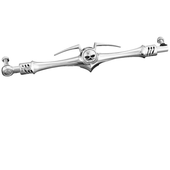 Kuryakyn 1075 Zombie Skull Shift Linkage for Harley-Davidson Motorcycles, Chrome, Ball Shifter, Customizable