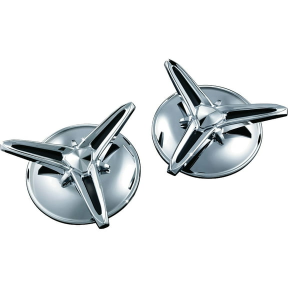 Kuryakyn 1243 Motorcycle Accent Accessory: Knock-Off Center Caps for 2009-1