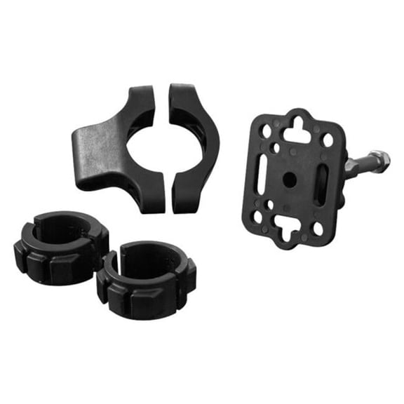 Kuryakyn 1671 Standard Accessory Handlebar Mount - Black Mount and Pivot Plate