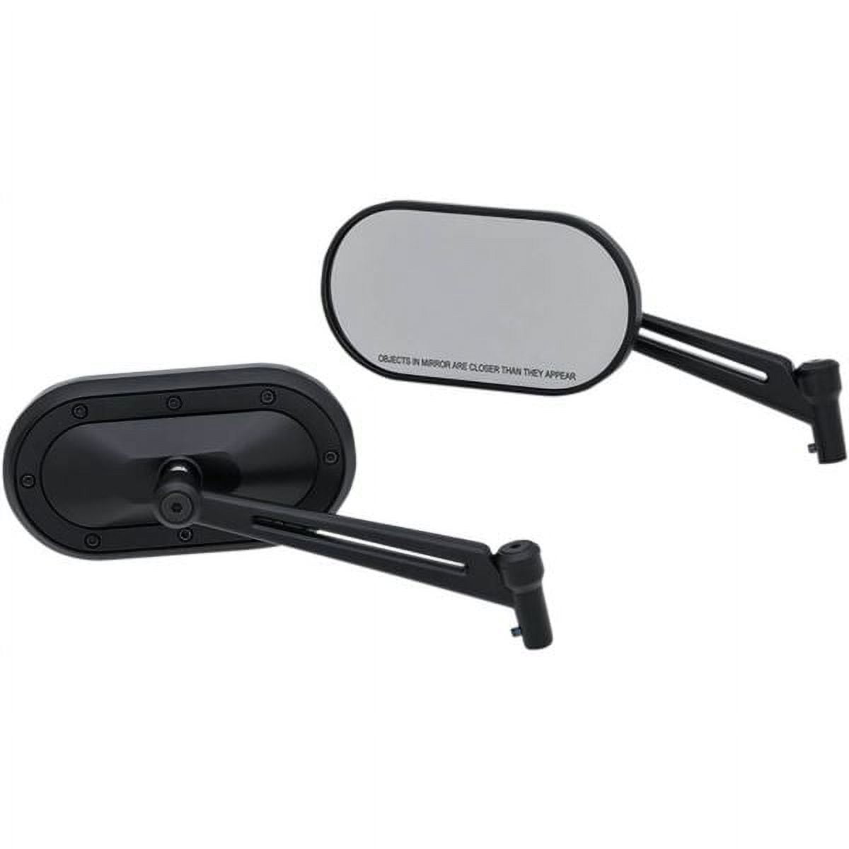 Kuryakyn Custom Heavy Industry Mirrors Black (1737) - Walmart.com