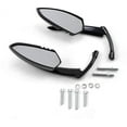 thumbnail image 1 of Kuryakyn 1760 Motorcycle Handlebar Accessory: Scythe Blade Rear View Side Mirrors for Harley-Davidson Motorcycles, Gloss Black, 1 Pair, 1 of 2