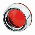 thumbnail image 1 of Kuryakyn 2109 Motorcycle Lighting Accessory: Deep Dish Bezel for 2000-19 Harley-Davidson Motorcycles with Bullet Turn Signal/Blinker Lights, Red Lens, Chrome, 1 Pair, 1 of 2