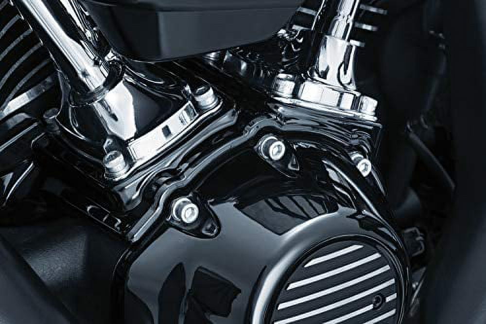 Kuryakyn 2465 Motorcycle Accessory: Kool Kaps Engine Bolt Head Covers/Topper Caps for 2017-19 Harley-Davidson Milwaukee-Eight Motorcycles, Gloss Black, Complete Kit