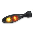 thumbnail image 1 of Kuryakyn 2534 Motorcycle Lighting Accessory: Kellermann Micro 1000 DF Dark, Rear LED Running/Turn Signal/Blinker/Brake Light with Smoke Lens, Red/Red/Amber, Satin Black, Pack of 1, 1 of 3