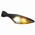 thumbnail image 1 of Kuryakyn 2540 Motorcycle Lighting Accessory: Kellermann Micro Rhombus PL, LED Running/Turn Signal/Blinker Light, White/Amber, Front Left, Satin Black, Pack of 1, 1 of 2