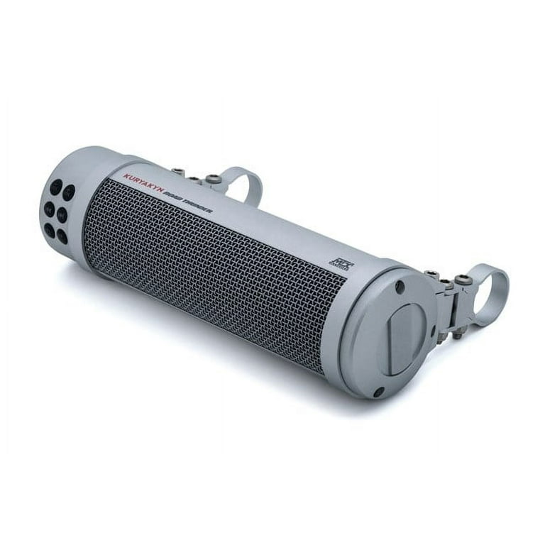 Kuryakyn 2719 MTX Road Thunder Weather Resistant Motorcycle Sound Bar Plus 300 Watt Handlebar Mounted Audio Speakers with Bluetooth USB Power