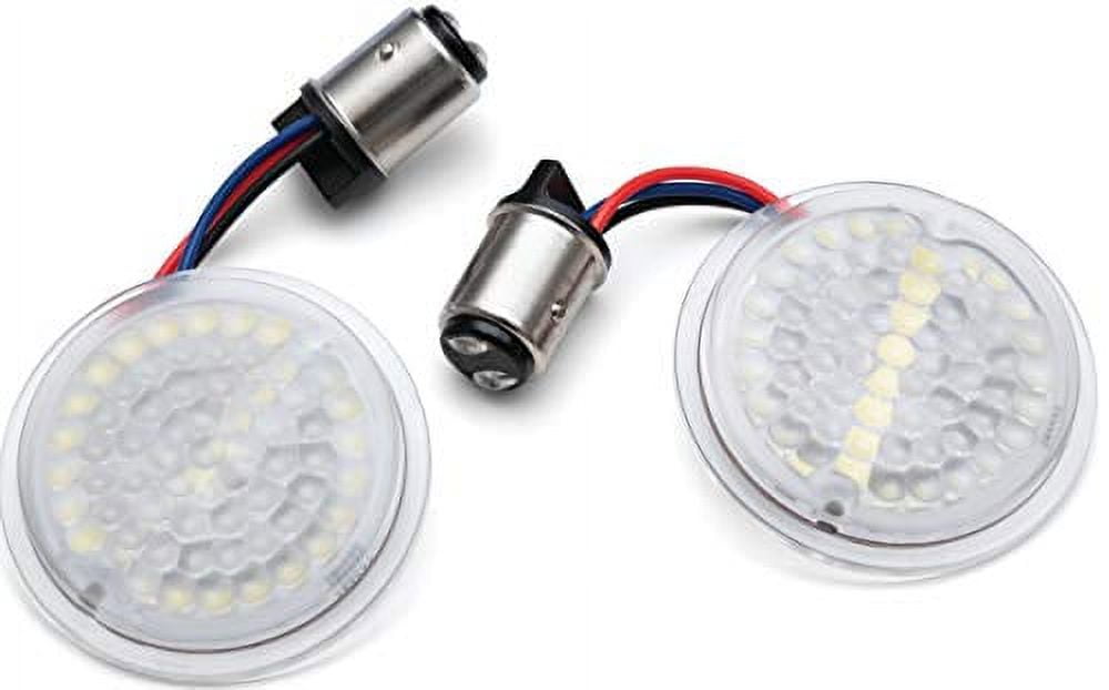 Kuryakyn 2932 Luminez LED Front Turn Signal Inserts - White - Walmart.com