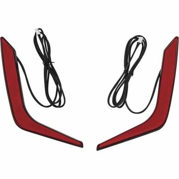 Kuryakyn 3262 Motorcycle Lighting Accessory: Omni LED Run/Turn/Brake Light Saddlebag Accent Inserts for 2018-20 Honda Gold Wing Motorcycles, 1 Pair
