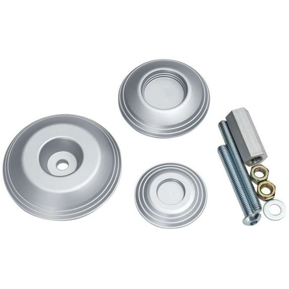 Kuryakyn Lodestar Silver Rear Axle Sliders (3808)
