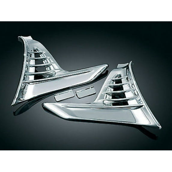 Kuryakyn 3913 Louvered Chrome Battery Box Covers