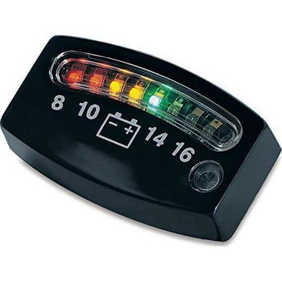 Kuryakyn 4218 Motorcycle Accent Lighting Accessory: LED Battery Gauge Indic