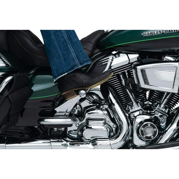 Kuryakyn 4353 Motorcycle Footpegs: Adjustable Passenger Pegs for 2010-19 Harley-Davidson Motorcycles with Fixed Mounts, Chrome, 1 Pair