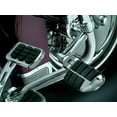 thumbnail image 1 of Kuryakyn 4575 Motorcycle Foot Controls: Longhorn Offset Dually Highway Pegs with Magnum Quick Clamps for 1-1/4" Engine Guards/Tubing, Chrome, 1 Pair, 1 of 3